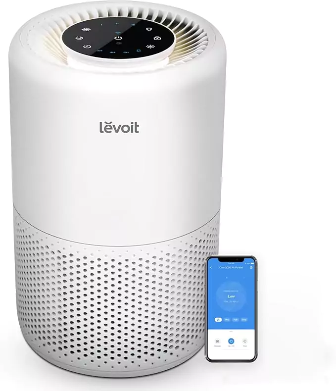 Best Air Purifier for Home on Amazon in 2025 4 LEVOIT Core 200S Smart True HEPA Air Purifier -product image