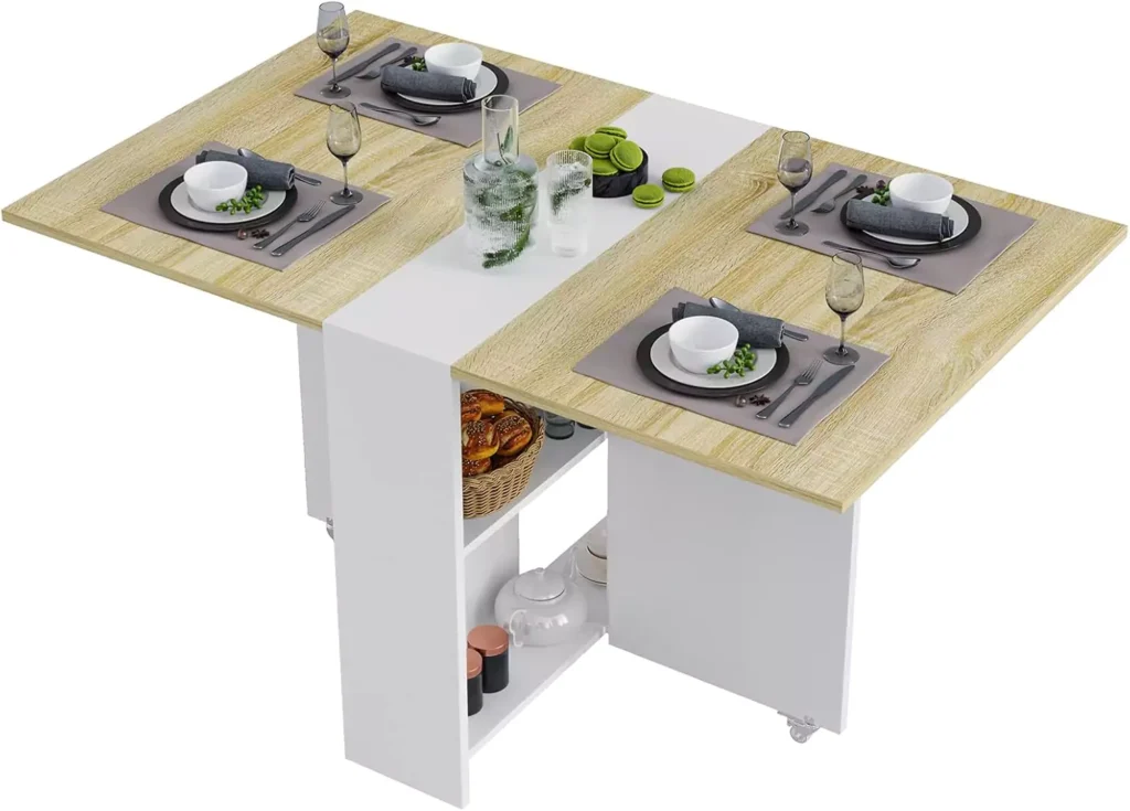 Best Foldable Furniture for Small Spaces on Amazon in 2025 2 Tiptiper Folding Dining Table: The Adaptable Foldable Furniture for Small Spaces